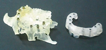 模型上で模擬手術